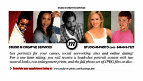 What Studio-m-photo.com website looked like in 2023 (This year)
