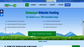 What Simensontechltd.com website looked like in 2023 (This year)