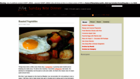 What Sundaynitedinner.com website looked like in 2023 (2 years ago)