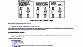 What Szarka.org website looked like in 2023 (This year)