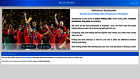 What Sportspunter.com.au website looked like in 2023 (This year)