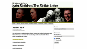 What Slotkinletter.com website looked like in 2023 (1 year ago)