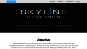 What Skyline-distribution.com website looked like in 2023 (This year)