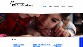 What Southamptonartsacademy.com website looked like in 2023 (This year)