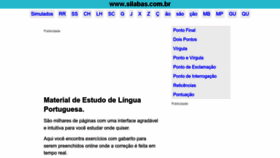 What Silabas.com.br website looked like in 2023 (This year)