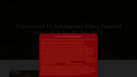 What Schrammelklang.at website looked like in 2023 (This year)
