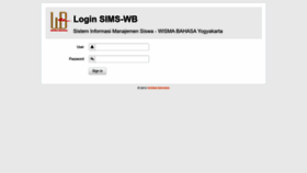 What Sims.wisma-bahasa.or.id website looked like in 2023 (This year)