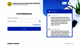 What Siakad.unikal.ac.id website looked like in 2023 (This year)