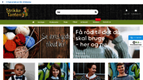 What Strikketanten.dk website looked like in 2023 (1 year ago)