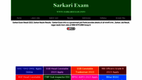 What Sarkariexam.info website looked like in 2023 (This year)