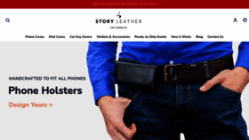What Storyleather.com website looked like in 2023 (This year)