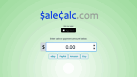 What Salecalc.com website looked like in 2023 (This year)