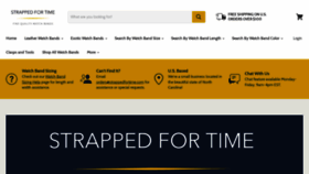 What Strappedfortime.com website looked like in 2023 (This year)