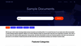 What Sample.net website looked like in 2023 (This year)