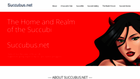 What Succubus.net website looked like in 2023 (This year)