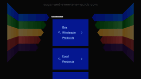 What Sugar-and-sweetener-guide.com website looked like in 2023 (This year)