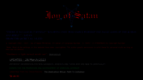 What Satanisgod.org website looked like in 2023 (This year)