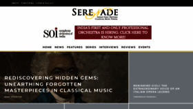 What Serenademagazine.com website looked like in 2023 (This year)