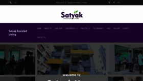 What Satyak.in website looked like in 2023 (1 year ago)