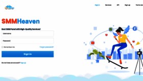 What Smm-heaven.net website looked like in 2023 (This year)