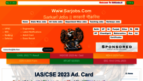What Sarjobs.com website looked like in 2023 (This year)