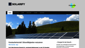 What Solarify.eu website looked like in 2023 (This year)