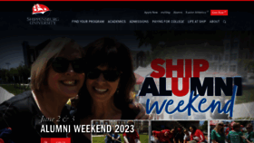What Ship.edu website looked like in 2023 (This year)
