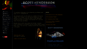 What Scotthenderson.net website looked like in 2023 (This year)