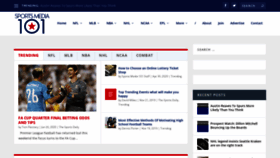 What Sportsmedia101.com website looked like in 2023 (This year)