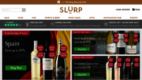 What Slurp.co.uk website looked like in 2023 (This year)