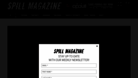 What Spillmagazine.com website looked like in 2023 (This year)