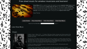 What Sheetmusic.cc website looked like in 2023 (This year)