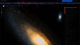 What Sky-map.org website looked like in 2023 (2 years ago)