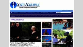 What Satuharapan.com website looked like in 2023 (This year)