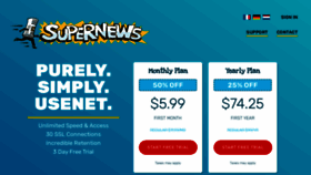 What Supernews.com website looked like in 2023 (This year)