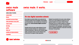 What Swissmadesoftware.org website looked like in 2023 (This year)
