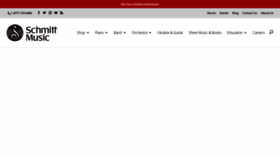 What Schmittmusic.com website looked like in 2023 (2 years ago)