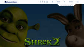 What Shrek2.com website looked like in 2023 (This year)