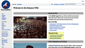 What Sannyas.wiki website looked like in 2023 (This year)