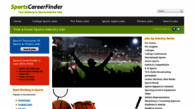 What Sportscareerfinder.com website looked like in 2023 (This year)