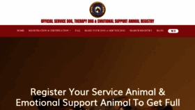 What Supportdogcertification.org website looked like in 2023 (This year)