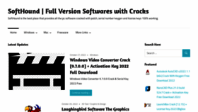 What Softhound.net website looked like in 2023 (2 years ago)