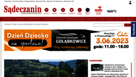 What Sadeczanin.info website looked like in 2023 (2 years ago)