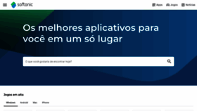 What Softonic.com.br website looked like in 2023 (This year)
