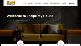 What Shapemyhouse.com website looked like in 2023 (This year)