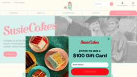 What Susiecakes.com website looked like in 2023 (This year)