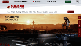 What Solidcam.com website looked like in 2023 (This year)