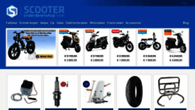 What Scooteronderdelenshop.com website looked like in 2023 (This year)