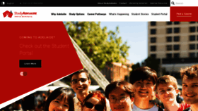What Studyadelaide.com website looked like in 2023 (This year)