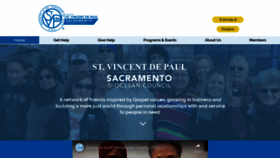 What Svdp-sacramento.org website looked like in 2023 (This year)